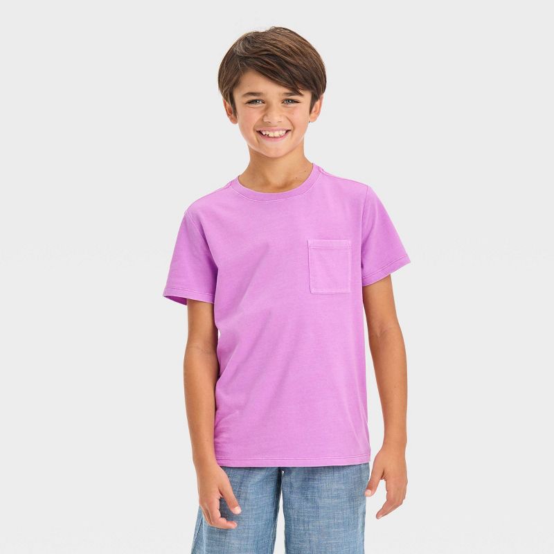 Boys' Short Sleeve Washed T-Shirt - Cat & Jack™, 1 of 5
