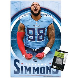 Trends International NFL Tennessee Titans - Jeffery Simmons 25 Unframed Wall Poster Prints - 1 of 4