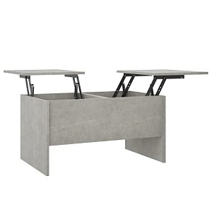 vidaXL Coffee Table Concrete Gray 31.5"x19.7"x16.7" Engineered Wood - 1 of 4