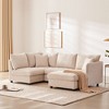 NicBex Modern 89" Sectional Sofa Modular L Shaped Sofa Couch with Removable Ottoman for Living Room Apartment - 3 of 4