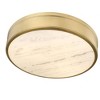 Anders 3-Light LED Flush Mount Ceiling Light - Polished Nickel, 22" Round, Damp Rated - 4 of 4