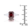 Slickblue 4.5ct CZ Engagement Ring for Women, Classic Style, Rhodium Plated, Trillion Cut, Color Options, Sizes 5-10 - 4 of 4