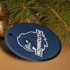 Monmouth University Official Hawks Logo Porcelain Holiday Christmas Tree Ornament - 4 of 4