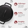 Cuisinel Cast Iron Dutch Oven - 3-Quart Deep Pot + Lid + Pan Scraper + Handle Covers - 3 of 4
