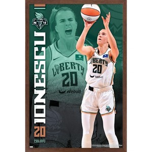 Trends International WNBA New York Liberty - Sabrina Ionescu 24 Framed Wall Poster Prints - 1 of 4