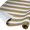 Stripes Wedding Wrapping Paper Gold - Spritz™ - image 2 of 3