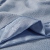 Sapphtopaz 66"W x 90"L Micro Fleece Blanket, Grid Pattern Cooling Blanket Twin Size, Anti-Pilling Throw Blanket for Bed, Twin Blanket - 2 of 4