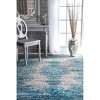 Nuloom Moriah Oriental/Persian 2x8 Runner Rug for Living Room Bedroom Dining Room Entryway Hallway Kitchen, Blue/Beige - 4 of 4
