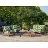 ARTPLAN Deep Seat Outdoor Cushion,Set 24"x24"x6" ,18x24" Bench Outdoor Chair Cushions, Polyester Fill Back for Patio Furniture ,Square - 4 of 4