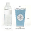 Big Dot of Happiness Winter Wonderland - Snowflake Holiday Party and Winter Wedding Popcorn Treat Boxes - Set of 12 - 2 of 4