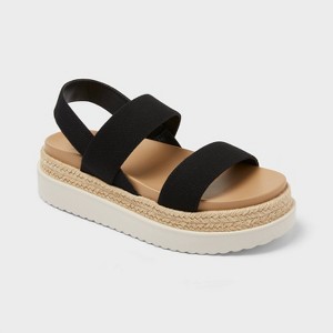 Women's Elliot Sandals with Memory Foam Insole - Wild Fable™ Black