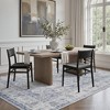 MontVoo Washable Vintage Distressed Oriental Area Rug Blue - 3 of 4
