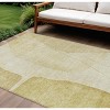 Gold Wheat And Beige Abstract Washable Indoor Outdoor Area Rug - 2 of 4
