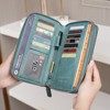 FATMOON Women’s Wallet,RFID Blocking Wallet with Double Zipper & 12+ Card Slots - Large Capacity Travel Purse for Daily Use,and Shopping - 3 of 4