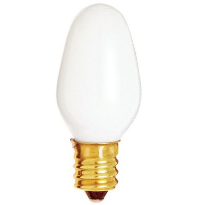 Satco - Nightlight - Incandescent Bulb - E12 (Candelabra) - Soft White - 7 W - C7 - 1 Pack - Case of 12