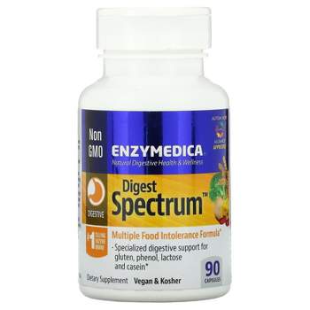 Enzymedica Digest Spectrum, Complete Food Intolerance Formula, 90 Capsules