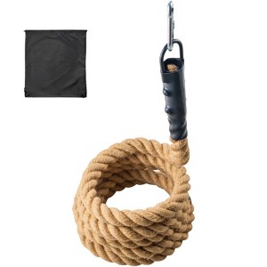 VEVOR Gym Climbing Rope, 1.5" Diameter 15 ft Length Gym Fitness Training Rope, Gym Exercise Workout Rope for Adults, Climbing Rope for Fitness - 1 of 4