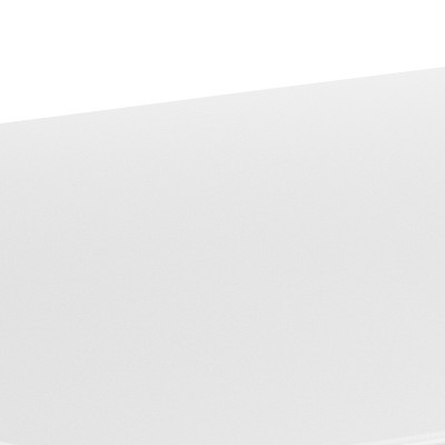 Chic White 31.5" Square Metal Indoor-Outdoor Dining Table