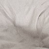 5'2" Ohnstad Modern Toned Fabric/Faux Leather Bean Bag Light Gray/Coffee Brown - Christopher Knight Home - 4 of 4