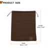 Unique Bargains Velvet Reusable Jewelry Headphone Candy Drawstring Gift Bag 10 Pcs 7.9" x 9.8" - 2 of 4