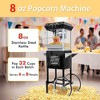 KWPZQEB Popcorn Machine with Cart, Stainless Steel Maker Machine with 2-Switch Design, 8/6 Oz Kettle Makes Up to 32/24 Cups, Events, Home Theater - 3 of 4
