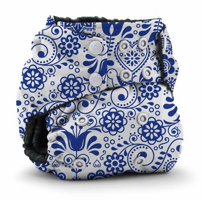 Image of Kanga Care Rumparooz G2 OBV (Organic viscose of Bamboo Velour) One Size Pocket Cloth Diaper | Elskede Blue (6-40lbs)