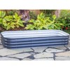 Vego Garden 9-in-1 Modular Rectangular Metal Outdoor Raised Garden Bed Olive Green 42"x78"x11" - 3 of 4