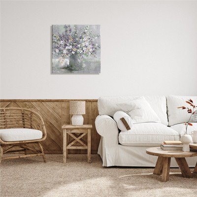Soft Purple and White Aster Flower Canvas Wall Art