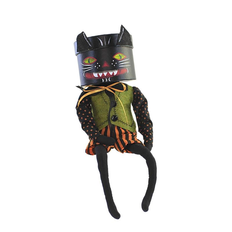 Joe Spencer 12.0 Inch Genny Figurine Halloween Black Cat Figurines, 1 of 4
