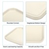 Attop Plastic Fast Food Serving Tray 3Pcs 9.8"x6.7" Reusable Rectangular Cafeteria Serving Platter - 3 of 4