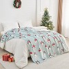 Lomsoe Cozy Printed Blanket Blanket, Flannel Throw Size for Home Decoration, Ultra Soft Throw, Christmas Light. - 4 of 4