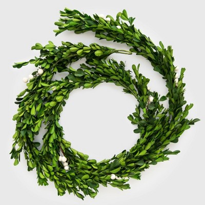 6ft Preserved Boxwood Garland - Sugar Paper™
