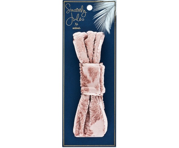 Sincerely Jules by Sc&#252;nci Pink Sequin Turban Headwrap