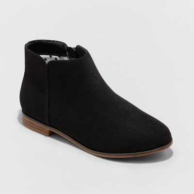 Girls' Opal Zipper Slip-On Chelsea Boots - Cat & Jack™ Black 1