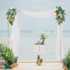 GustoWave Square Backdrop Stand, 6.6 x 6.6 FT Wedding Birthday Arch Backdrop Stand, Metal Balloon Arch Stand with Base, Rectangle Arch, Gold - 3 of 4