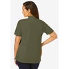 Jessica London Women's Plus Size Short Sleeve Mock Neck - 3 of 4