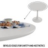 Modern Round Dining Table with Pedestal Base, Small Tulip Kitchen or Breakfast Table for Kitchen, Dining Room, or Apartment-Tanpinhause - 4 of 4