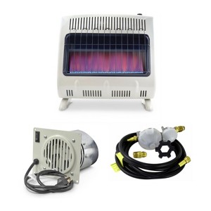 Mr. Heater 30,000 BTU Unvented Propane Heater with Built In Blower and 12ft Hose - 1 of 3