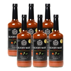 Crafted Cocktails Bloody Mary Mix: 6 Pack: Gold Medal Winning, 50 Calories Per Serving, Tomato, Horseradish, Worcestershire and Spices for Great Taste - 1 of 4
