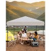10'x10' Instant Setup Canopy Tent, Portable Outdoor Shelter with Removable Sidewall, Includes Stakes & Ropes, for Parties, Events, Camping - 3 of 4