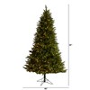 Nearly Natural 7.5-ft Vermont Spruce Artificial Christmas Tree with 650 Color Changing (Multifunction with Remote Control) - 2 of 4