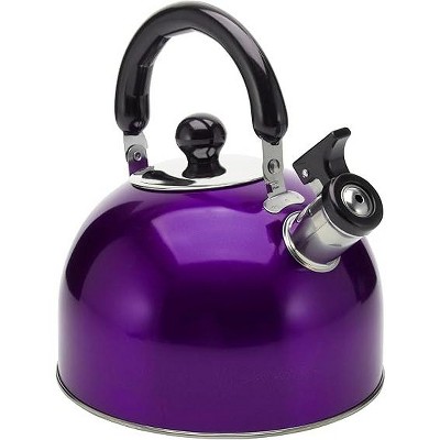 YBM Home Induction Compatible Stainless Steel 3 Liter Stovetop Whistling Tea Kettle with Handle