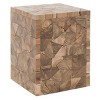 Forbes Square Stool - Medium Oak - Safavieh - 3 of 4