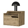NicBex 13 inch Floating Nightstand with Drawer,Modern Side Table with Open shelf and Free Pull Design,Bedside Table for Bedroom,Living Room - 2 of 4