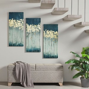 Heavily Embellished 3-piece Canvas Wall Art Set - 1 of 4