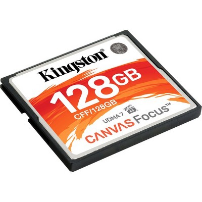 Kingston Canvas Focus 128 GB CompactFlash - 150 MB/s Read - 130 MB/s Write