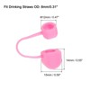 Unique Bargains Silicone Straw Tips Cover Fits 8mm/0.31 Drinking Straws 10 Pcs - 2 of 4