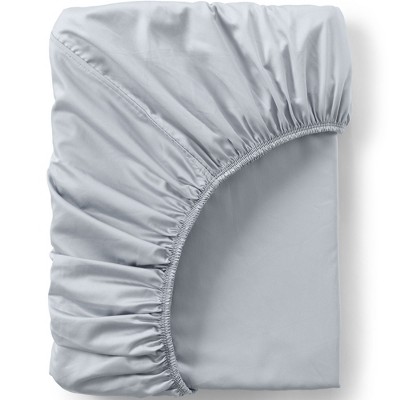 Lands' End 400 Thread Count Premium Supima Cotton No Iron Sateen Fitted Bed Sheet