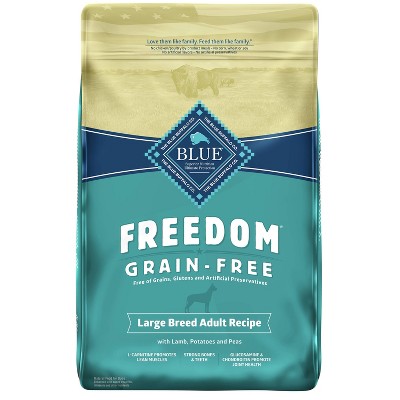 Blue Buffalo Freedom Grain Free with Lamb, Potatoes & Peas Large Breed Dry Dog Food - 24lbs