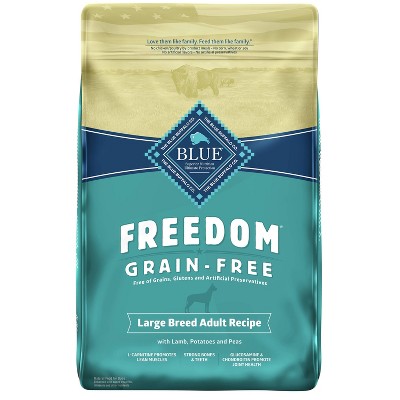 Blue Buffalo Freedom Grain Free with Lamb, Potatoes & Peas Large Breed Dry Dog Food - 24lbs